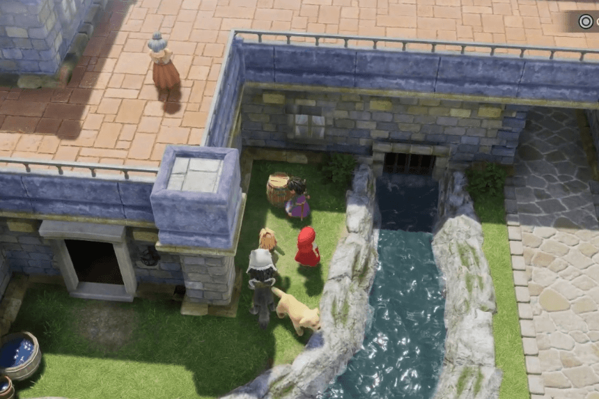 How to Uncover What's Buried Beneath the Barrel Near the Waterway in Frobisher - Dragon Quest 7 Reimagined